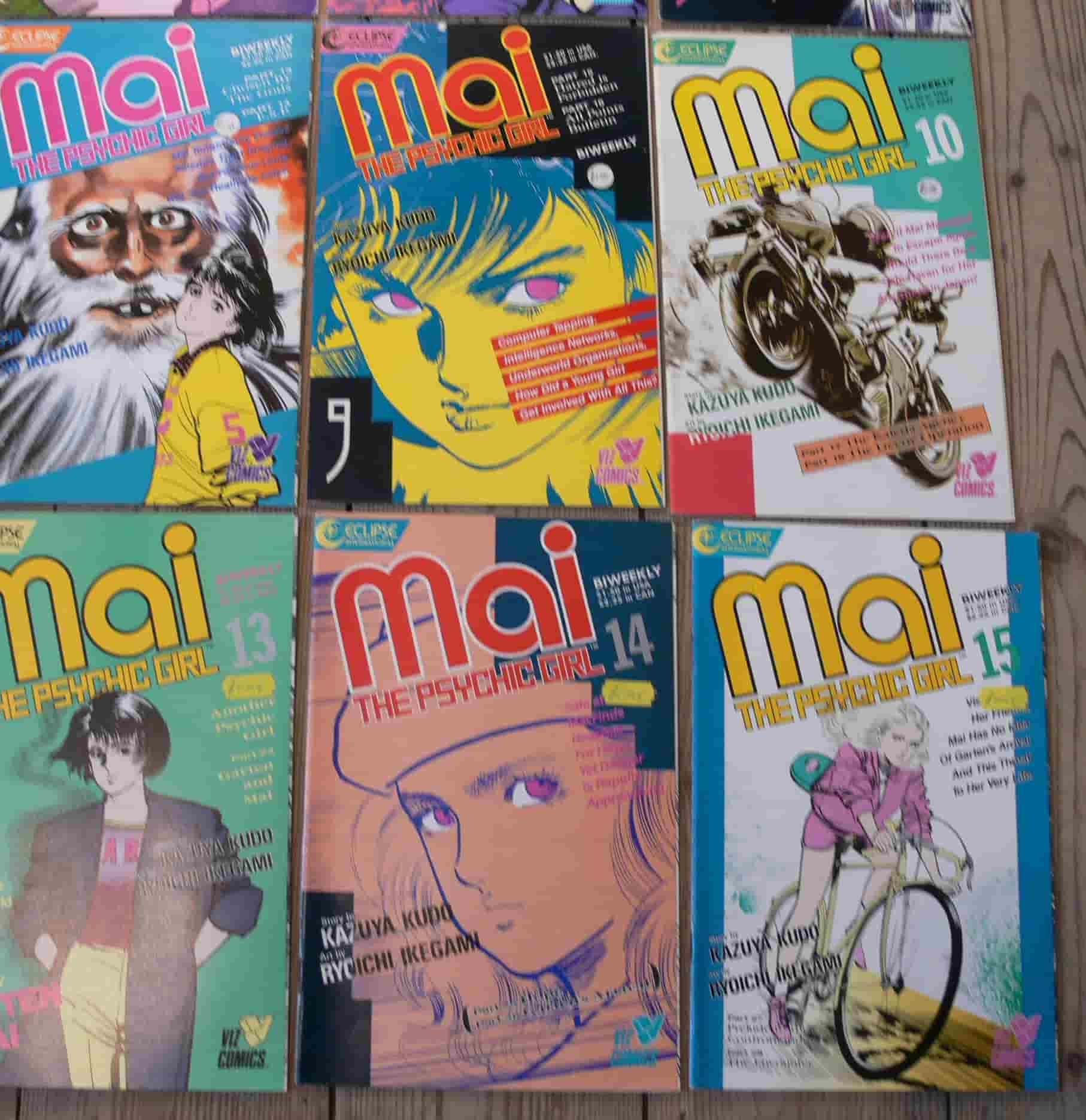Mai The Psychic Girl Japanese Comic Set